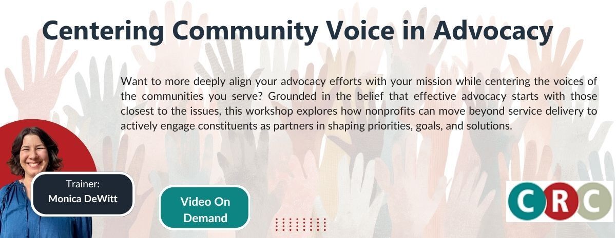 On Demand: Centering Community Voice in Advocacy